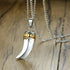 Collier Loup à Pendentif (Acier)